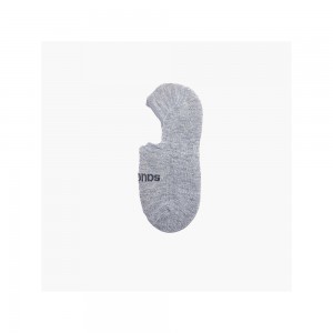 Saucony Cushioned Invisible Liner 8-Pack Vita Grå | 56043-JGSQ
