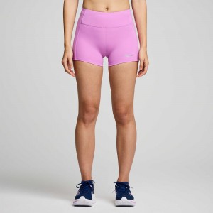 Saucony Fortify 3" Hot Short Lila | 29764-EKHZ