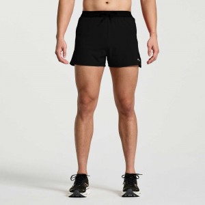 Saucony Outpace 3" Short Svarta | 94725-PJRH