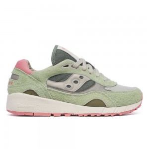Saucony Shadow 6000 Lux Gröna Vita | 78926-NOKT